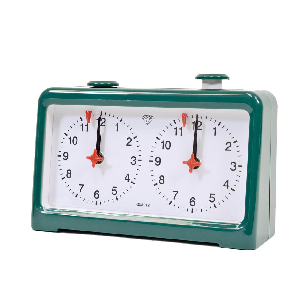 Diamond Quartz Analog Chess Clock - Green