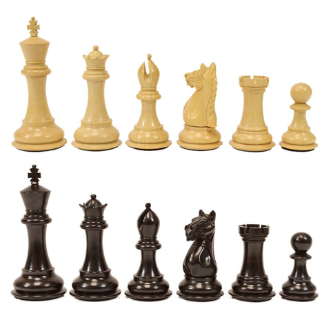 Supreme Wood Chess Pieces 3.5" King - Ebonized