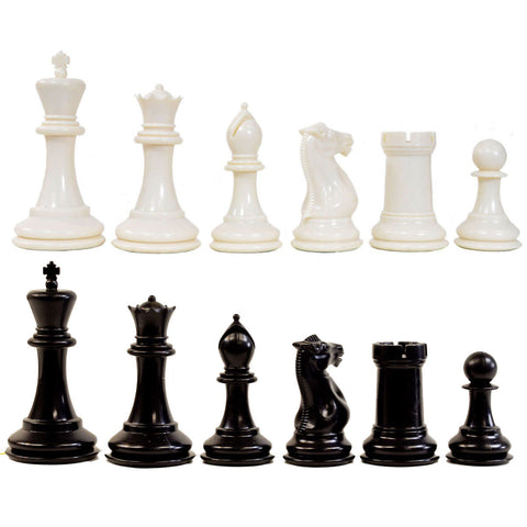 Traditional Staunton Pieces - Ivory/Black