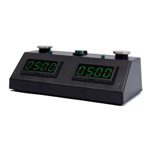 ZMF-II Digital Chess Timer Black with Green LED