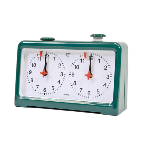 Diamond Quartz Analog Chess Clock - Green