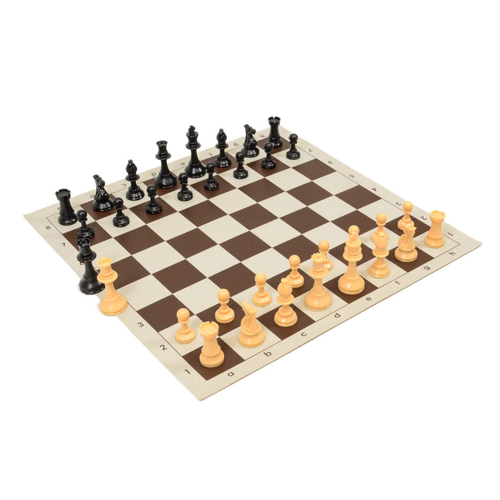 Quality Board and Pieces Set - Brown