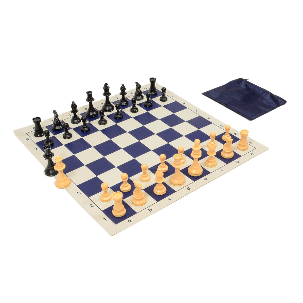 Quality Club Chess Set Combo - Navy