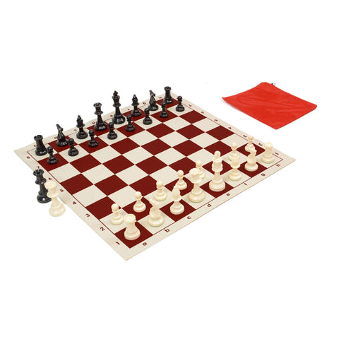 Basic Club Chess Set Combo - Red