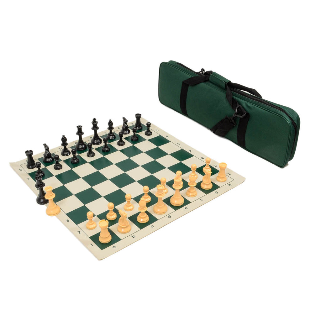 Quality Tournament Chess Set Combo - Green