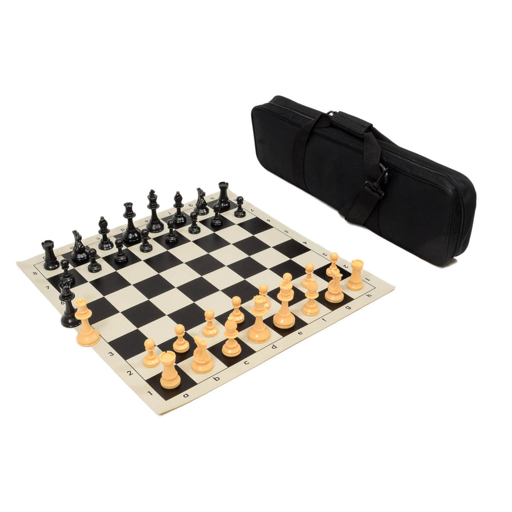 Quality Tournament Chess Set Combo - Black