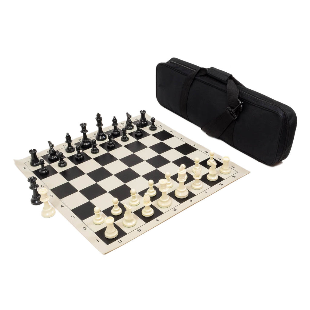 Heavy Tournament Chess Set Combo - Black