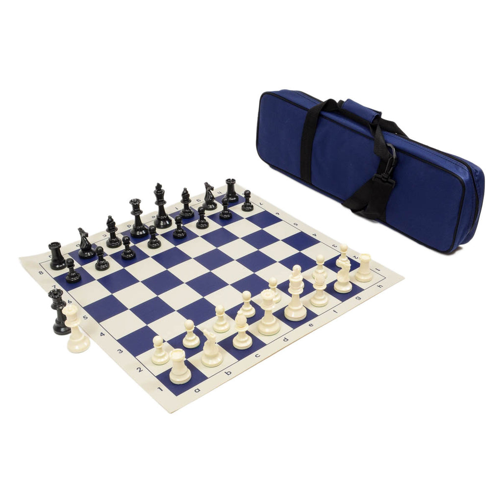 Heavy Tournament Chess Set Combo - Navy