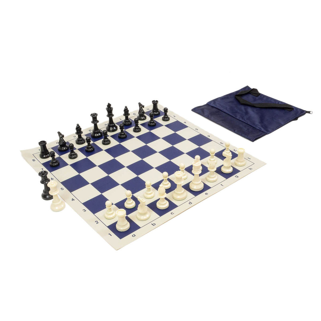 Basic Starter Chess Set Combo - Navy