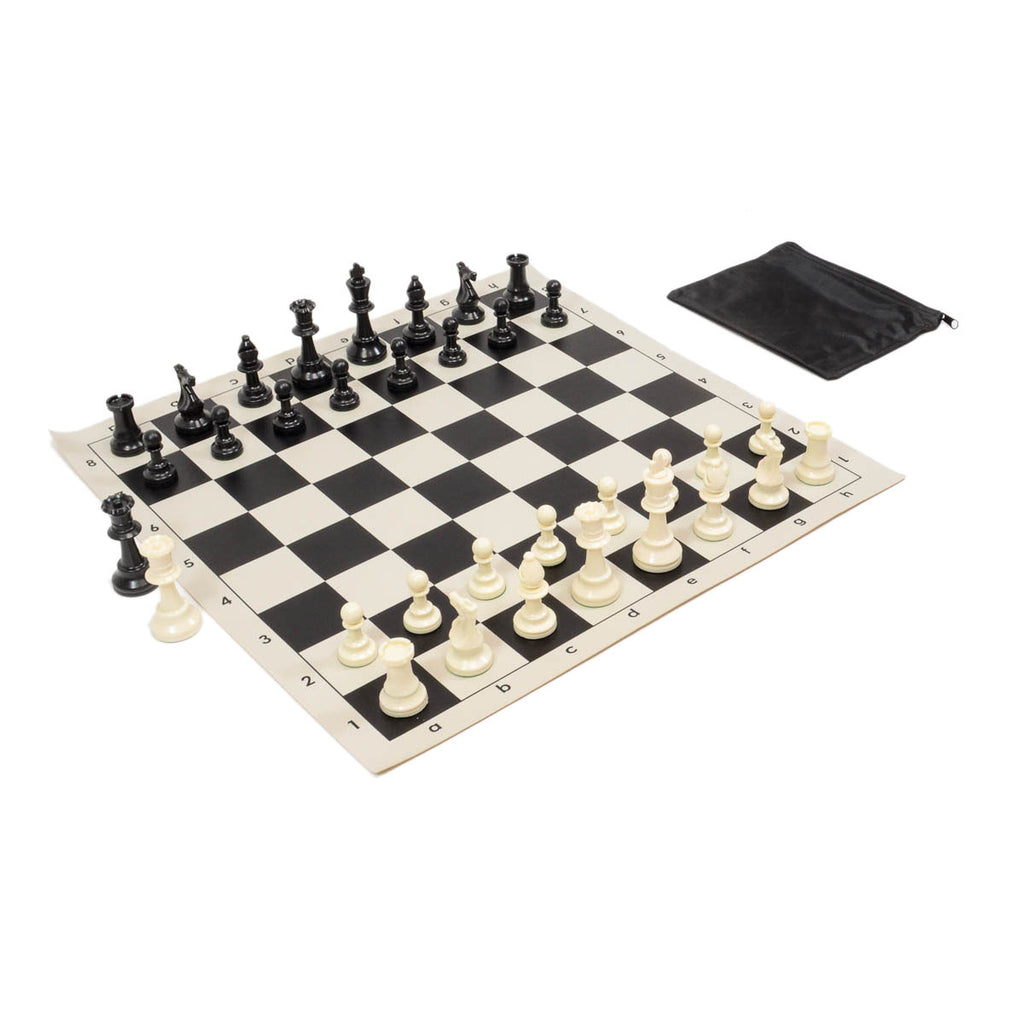 Weighted Club Chess Set Combo - Black