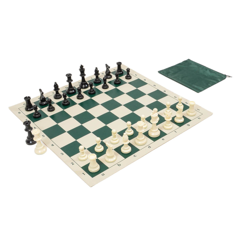 Weighted Club Chess Set Combo - Green