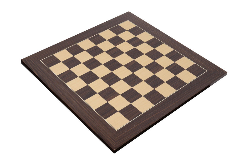 Deluxe Macassar Wood Chess Board with 2.125" Squares