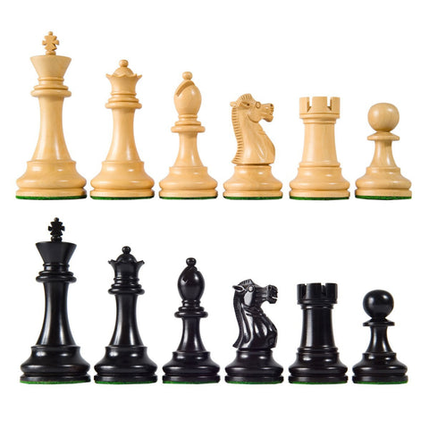 British Chess Pieces - Ebonized