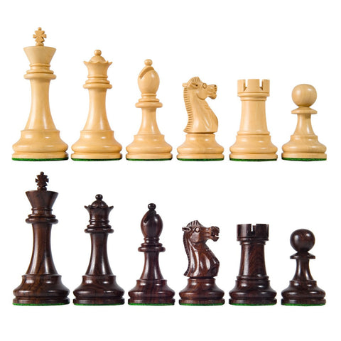 British Chess Pieces - Rosewood
