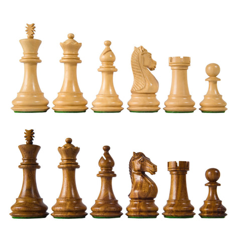 Majestic Staunton Chess Pieces - Sheesham