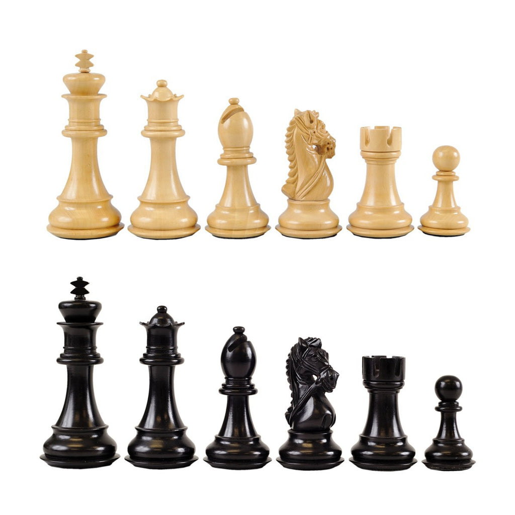King's Bridle Chess Pieces - Ebonized
