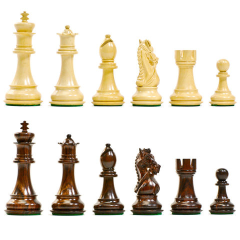 King's Bridle Chess Pieces - Rosewood