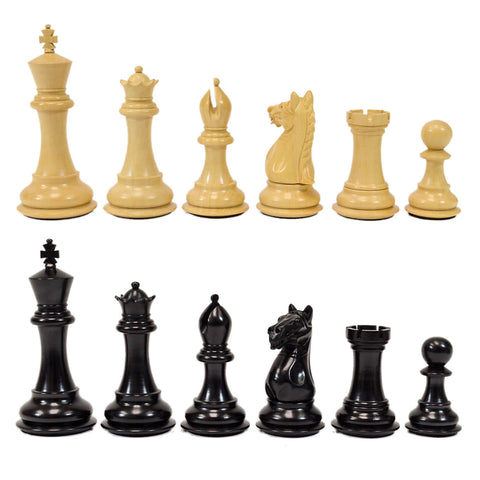 Supreme Wood Chess Pieces 3.75" King - Ebonized